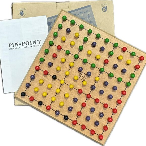 PIN international Co Other - Vintage 1995 PIN-POINT Wooden Color Game 6yrs and Up Game of Strategy NIB